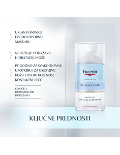 Eucerin DermatoCLEAN [HYALURON] odstranjivač šminke na očima 83579 2
