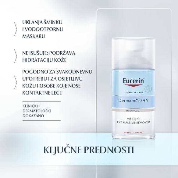 Eucerin DermatoCLEAN [HYALURON] odstranjivač šminke na očima 83579