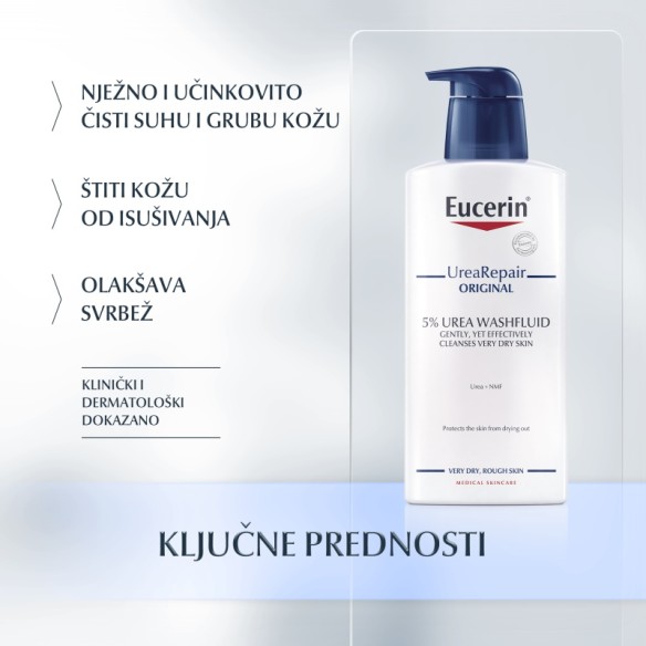 Eucerin UreaRepair ORIGINAL fluid za pranje sa 5% ureje 87975 Eucerin UreaRepair ORIGINAL fluid za pranje sa 5% ureje 87975