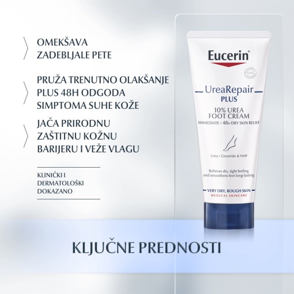 Eucerin UreaRepair PLUS krema za njegu stopala sa 10% ureje 63300