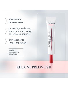 Eucerin Hyaluron-Filler+Volume-Lift krema za njegu osjetljivog područja oko očiju 89766 2