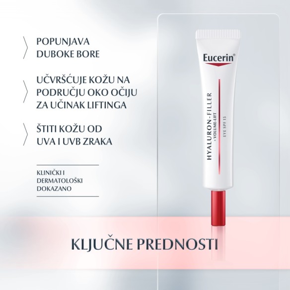 Eucerin Hyaluron-Filler+Volume-Lift krema za njegu osjetljivog područja oko očiju 89766