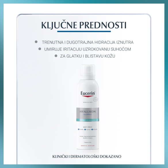 Eucerin Hyaluron osvježavajući sprej za lice i tijelo 66857 Eucerin Hyaluron osvježavajući sprej za lice i tijelo 66857