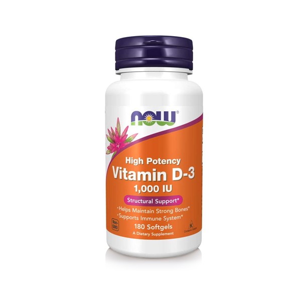 Now Foods Vitamin D3 1000 IU kapsule