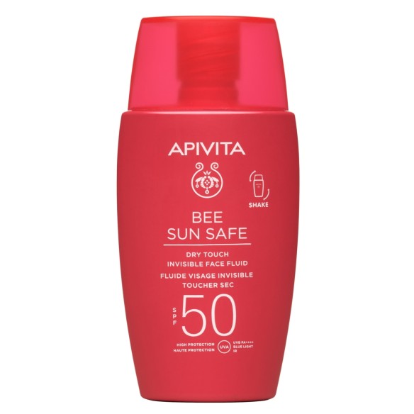 Apivita Bee sun Safe Dry-Touch fluid za lice za lice SPF 50