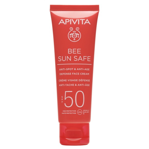 Apivita Bee sun Safe Krema za lice protiv mrlja i starenja SPF 50