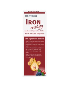 Dr. Theiss Iron Energy tekući dodatak prehrani sa sladilom 2