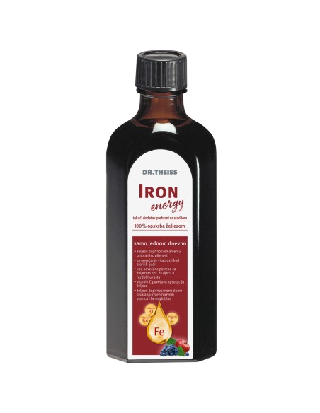 Dr. Theiss Iron Energy tekući dodatak prehrani sa sladilom Dr. Theiss Iron Energy tekući dodatak prehrani sa sladilom