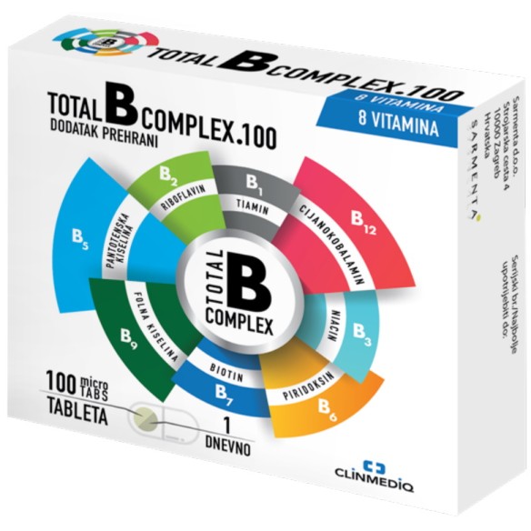 Sarmenta Total B complex.100 tablete