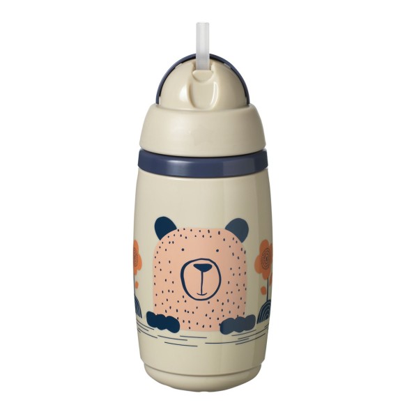 Tommee Tippee Superstar Insulated Termo čaša sa slamkom Bež Tommee Tippee Superstar Insulated Termo čaša sa slamkom Bež