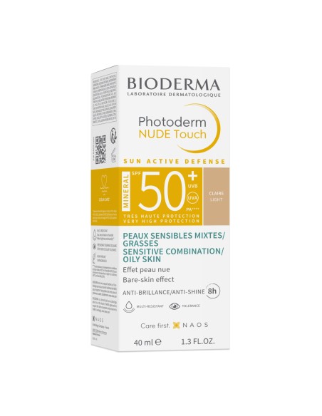 Bioderma Photoderm Nude Touch tonirana krema SPF 50+ svijetla nijansa Bioderma Photoderm Nude Touch tonirana krema SPF 50+ svijetla nijansa