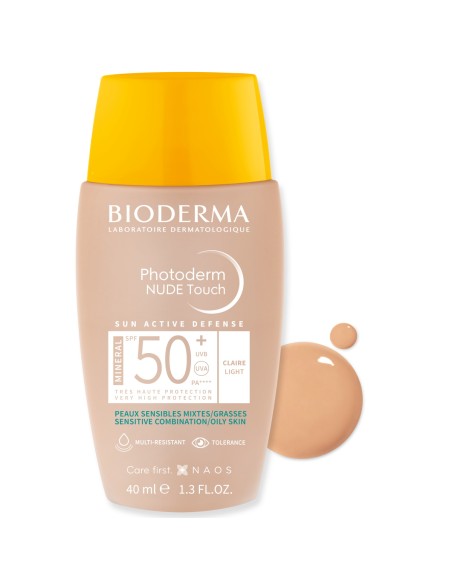Bioderma Photoderm Nude Touch tonirana krema SPF 50+ svijetla nijansa Bioderma Photoderm Nude Touch tonirana krema SPF 50+ svijetla nijansa