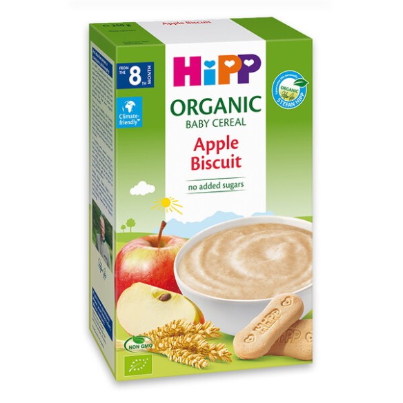 Hipp Bio Žitna kašica Žitarice i jabuka s keksom (2892)