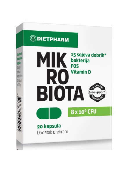Dietpharm Mikrobiota kapsule 1+1 PROMO, dodatak prehrani