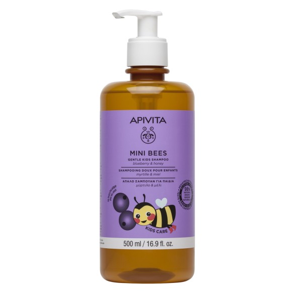 Apivita Mini Bees dječji šampon za kosu borovnica i med