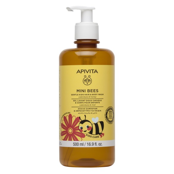 Apivita Mini Bees dječji šampon za kosu i tijelo kalendula i med