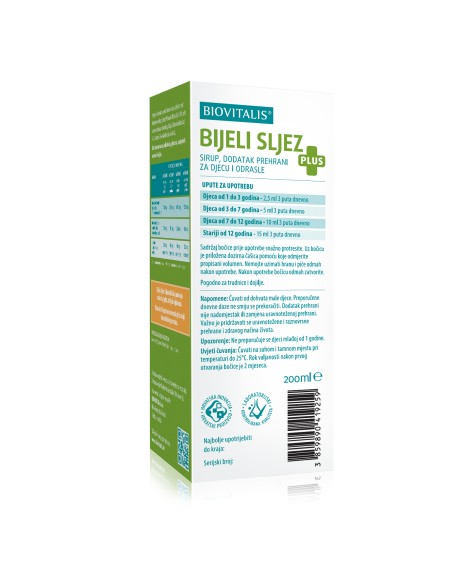 Biovitalis Bijeli Sljez Plus sirup Biovitalis Bijeli Sljez Plus sirup