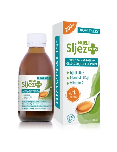 Biovitalis Bijeli Sljez Plus sirup Biovitalis Bijeli Sljez Plus sirup
