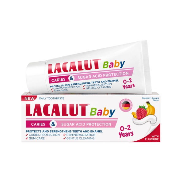 Lacalut baby 0-2 zubna pasta za zaštitu od karijesa i šećerne kiseline