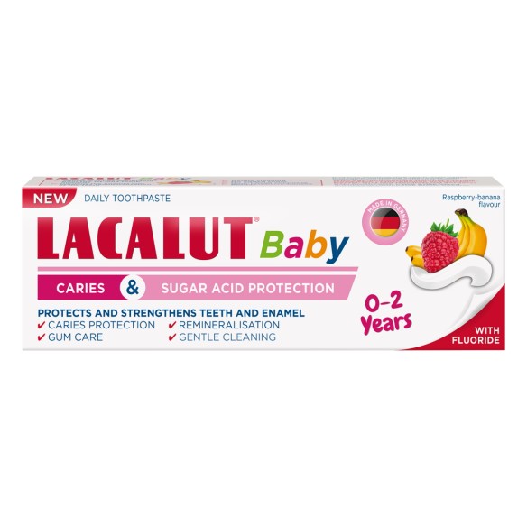 Lacalut baby 0-2 zubna pasta za zaštitu od karijesa i šećerne kiseline