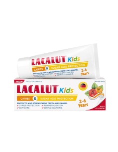Lacalut kids 2-6 zubna pasta za zaštitu od karijesa i šećerne kiseline