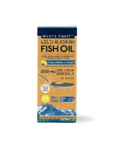 Wiley's Finest Wild Alaskan Fish Oil, Peak Omega 3 2