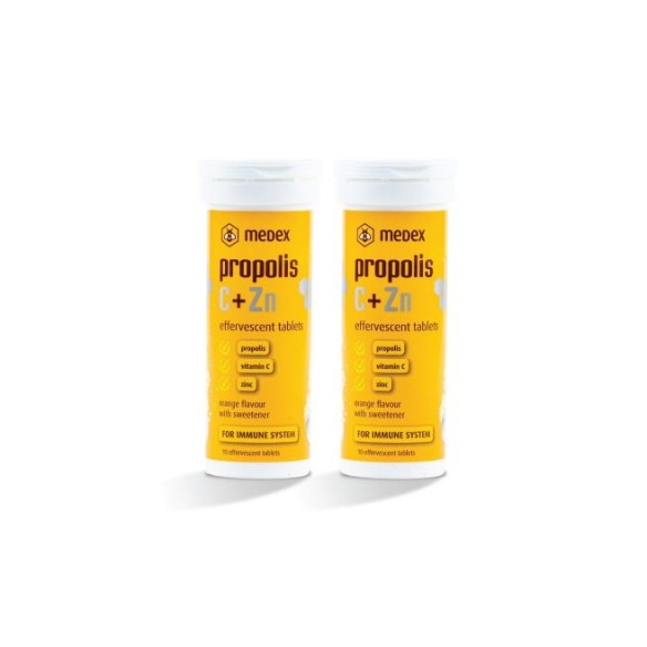 Medex Propolis C + Zn Šumeće tablete Medex Propolis C + Zn Šumeće tablete