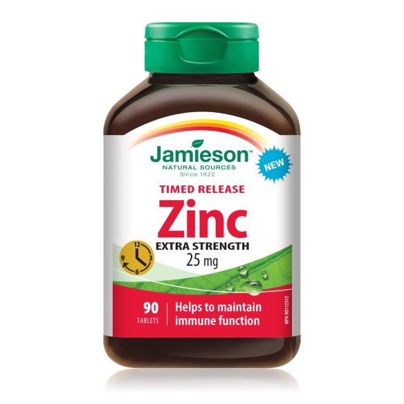 Jamieson Cink 25 mg extra snaga, tablete s produljenim oslobađajnem