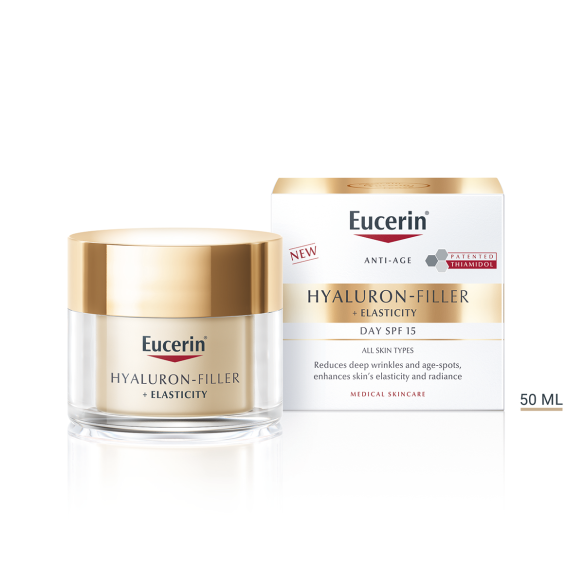 Eucerin Hyaluron-Filler + Elasticity dnevna njega s SPF 15 69675 NOVA Eucerin Hyaluron-Filler + Elasticity dnevna njega s SPF 15 69675 NOVA