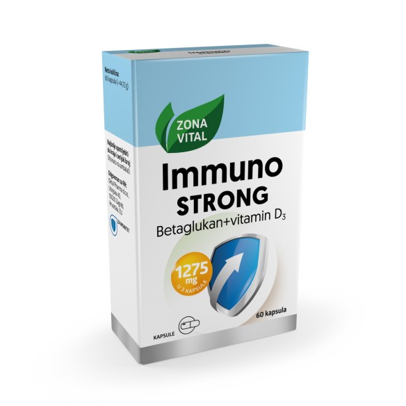 Zona Vital Immuno strong Betaglukan + D3 vitamin kapsule