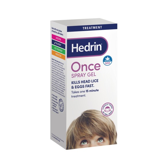 Hedrin Once sprej gel za odstranjivanje ušiju
