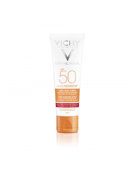 Vichy Capital Soleil Krema za zaštitu od sunca s anti-age efektom SPF 50+