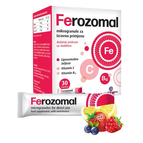 Ferozomal mikrogranule za izravnu primjenu