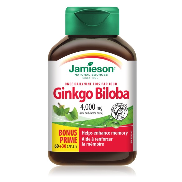 Jamieson Ginkgo Biloba 4000 mg tablete