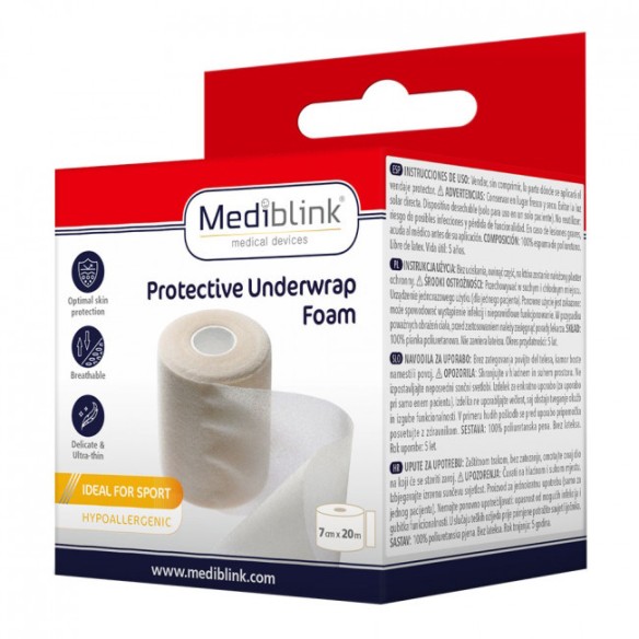 Mediblink Zaštitna pjena za bandažu Podtape 7cmx20m M136
