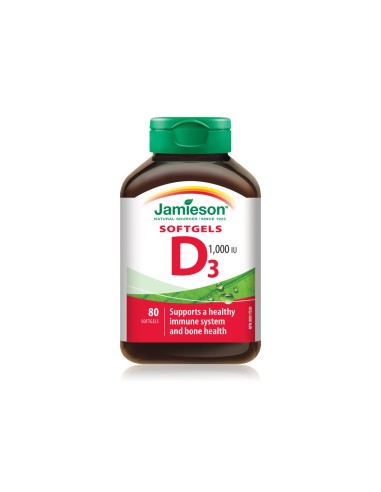 Jamieson Vitamin D 1000 IU kapsule a80