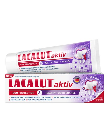 Lacalut aktiv gum protection & healthy tooth enamel zubna pasta Lacalut aktiv gum protection & healthy tooth enamel zubna pasta