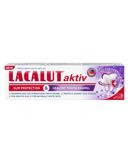 Lacalut aktiv gum protection & healthy tooth enamel zubna pasta Lacalut aktiv gum protection & healthy tooth enamel zubna pasta