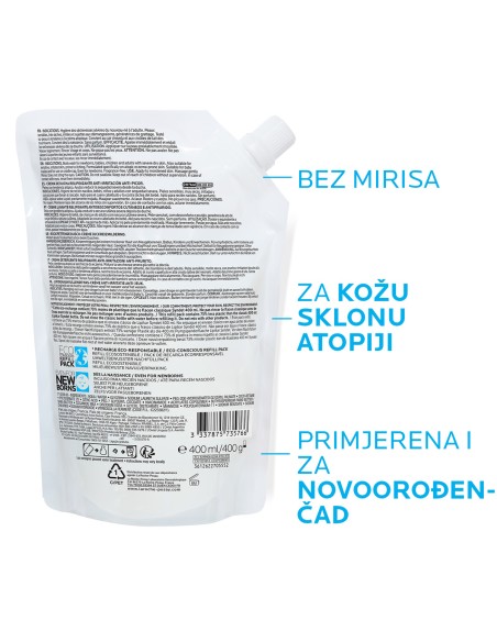 La Roche-Posay LIPIKAR Syndet + eko punjenje za suhu kožu sklonu atopiji (čišćenje)