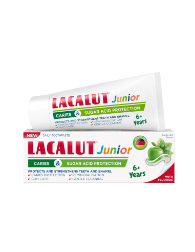 Lacalut junior 6+ zubna pasta za zaštitu od karijesa i šećerne kiseline
