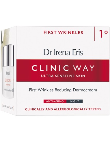 Dr Irena Eris Clinc Way 1 zaglađujuća noćna Hyaluronic dermo krema  protiv bora