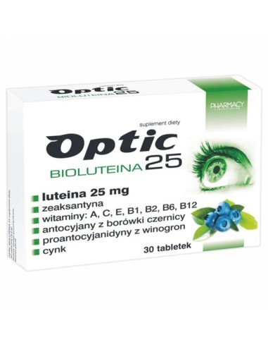 Pharmacy Laboratories Optic Biolutenia 25 tablete