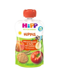 Hippis Bio Jabuka s bananom, breskvom i keksom (DA47000)