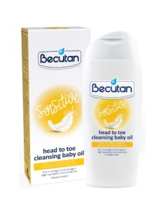 Becutan Sensitive Head to toe cleansing baby oil