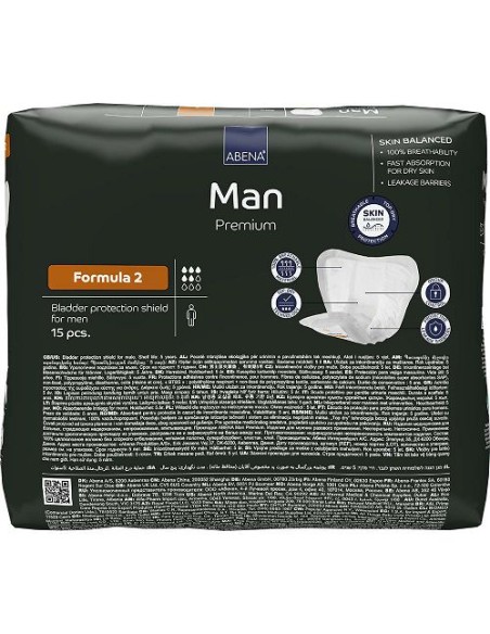 Abena Man Formula 2 anatomski ulošci za inkontinenciju Abena Man Formula 2 anatomski ulošci za inkontinenciju