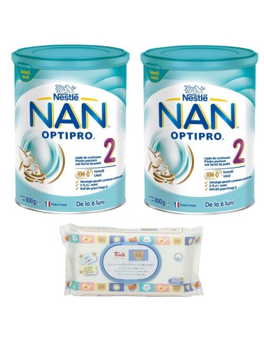 NAN 2 Optipro mlijeko za dojenčad + Trudi vlažne maramice POSEBNA PONUDA