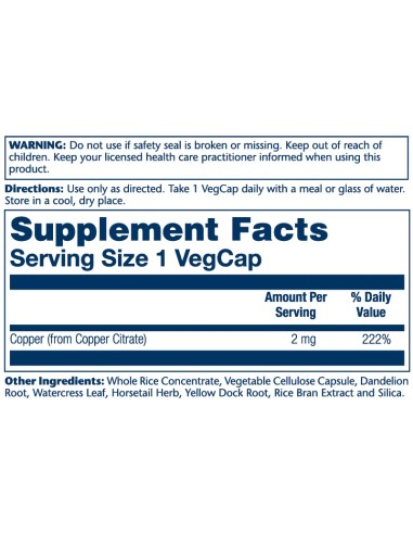 Solaray Copper Citrate kapsule