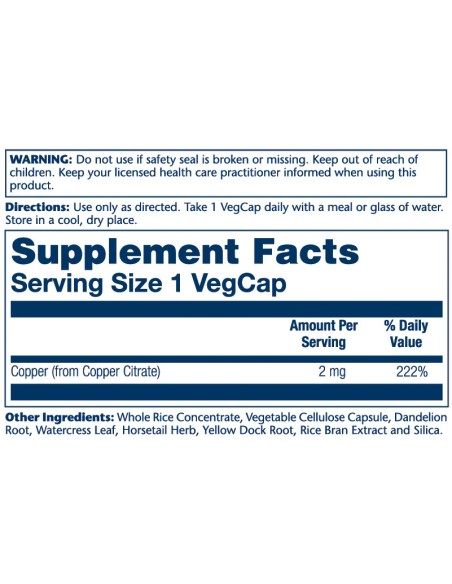 Solaray Copper Citrate kapsule