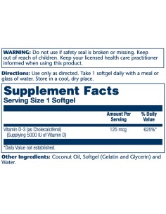 Solaray Super Bio Vitamin D3 kapsule 2