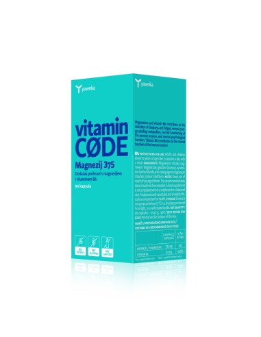 Yasenka Vitamin Code Magnezij 375 kapsule